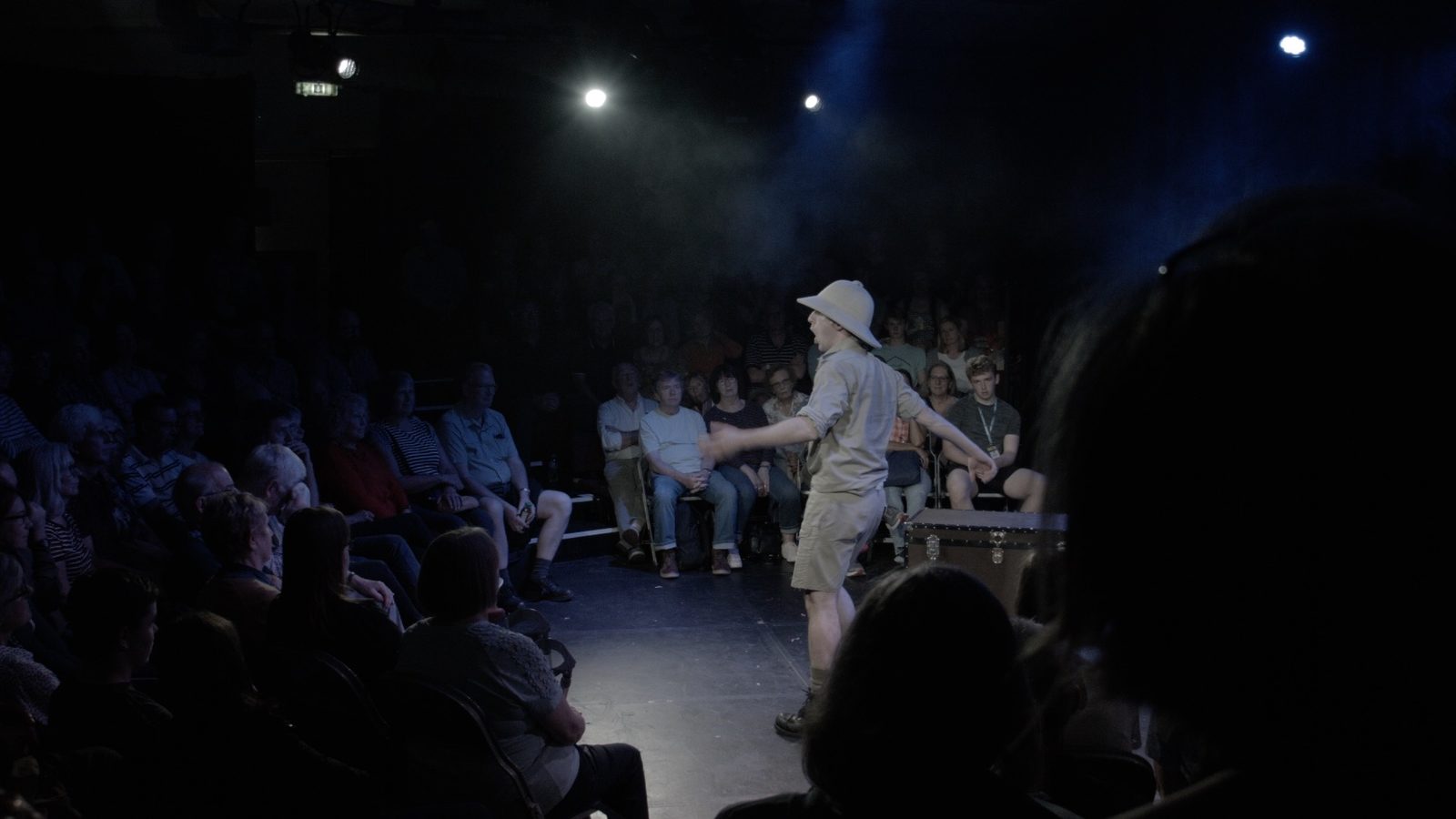 David performing In Loyal Company to a packed room